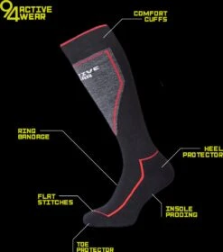 94activewear Skisokken Dames En Heren - Maat 39/42 - Merino Wol - Thermo Skisokken - Wintersportsokken - Warme & Droge Voeten - Naadloos - Zwart -Bol Winkel 1058x1200