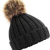 Merkloos Grof Gebreide Wintermuts Zwart Met Bruine Pompon Voor Dames 2 Merkloos Grof Gebreide Wintermuts Zwart Met Bruine Pompon Voor Dames -Bol Winkel 1068x1200 1