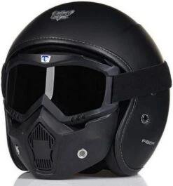 Merkloos Motor-Fiets-Scooter-Ski Bril & Masker I Anti-UV Lens I Zwart -Bol Winkel 1118x1200