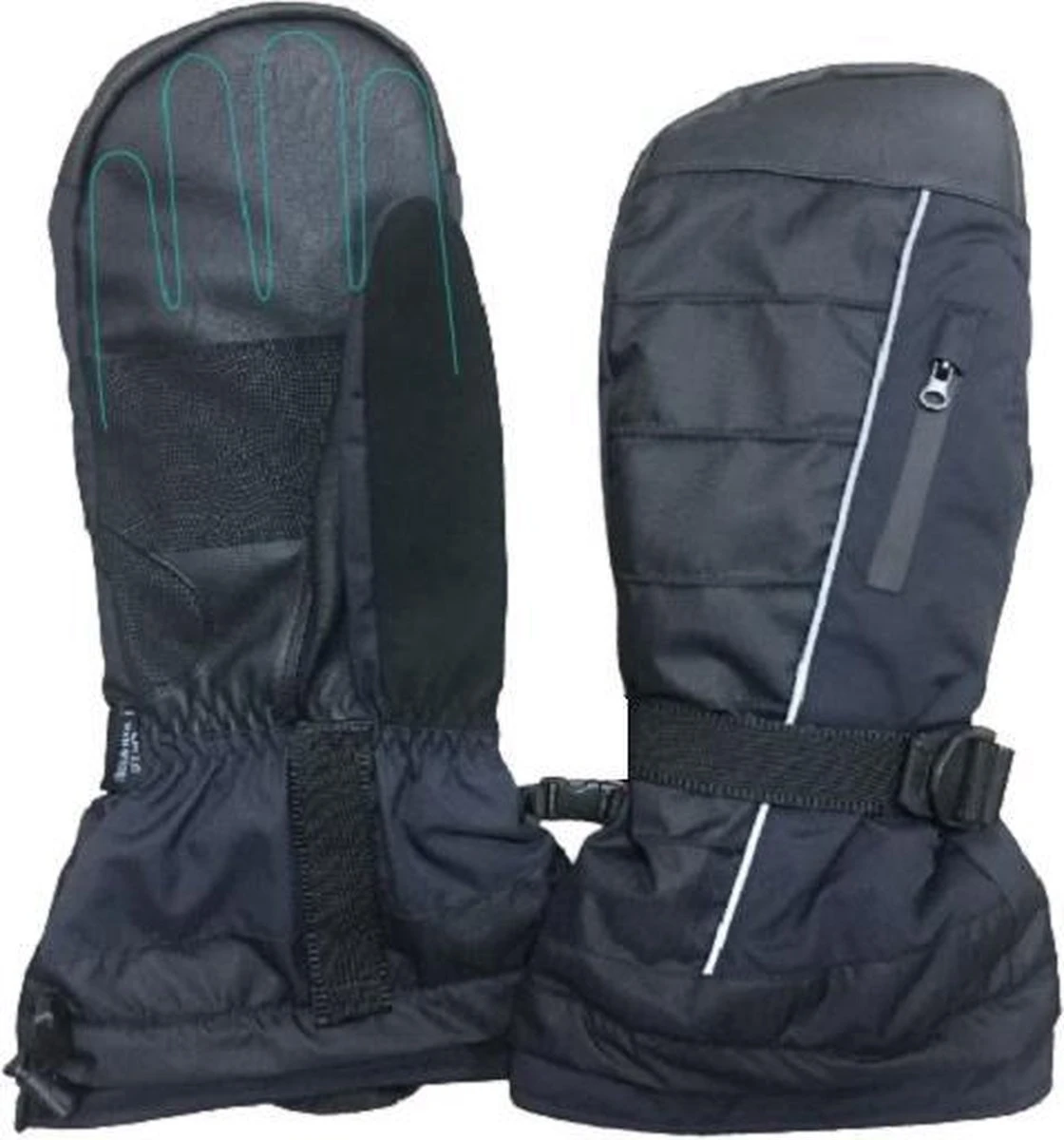 Wanten Jeugd/dames Met Extra Handschoen Binnenin. 3 Wanten Jeugd/dames Met Extra Handschoen Binnenin.