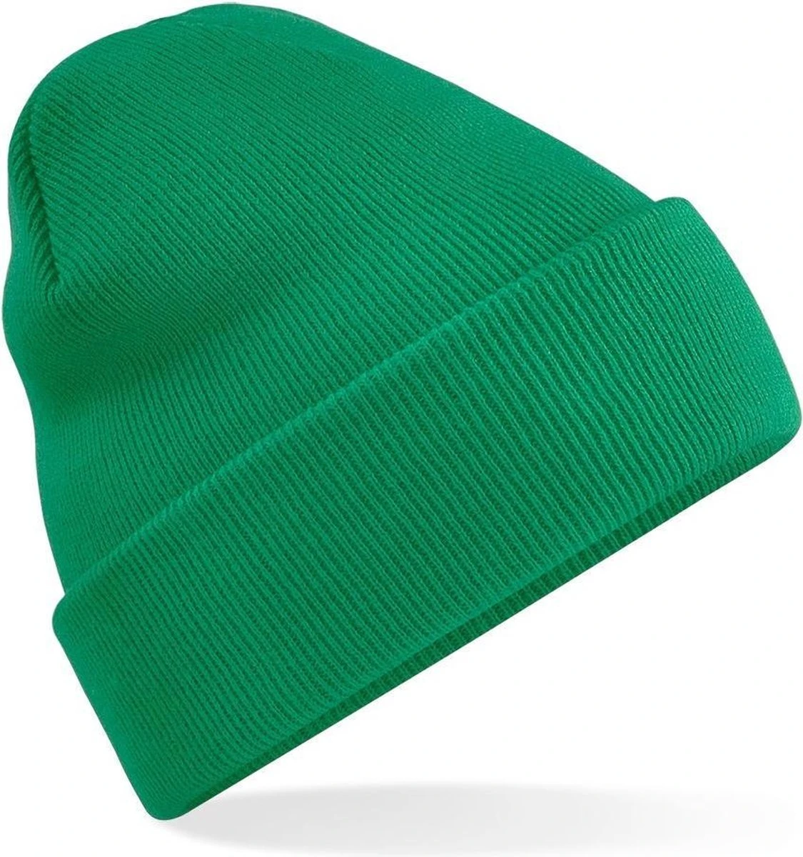 Merkloos Beechfield Original Cuffed Beanie Kelly Green 3 Merkloos Beechfield Original Cuffed Beanie Kelly Green
