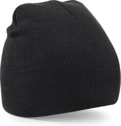 BEECHFIELD Warme Gebreide Beanie Wintermuts In Het Zwart Voor Volwassenen - Damesmutsen / Herenmutsen - 100% Polyacryl - Basic Line