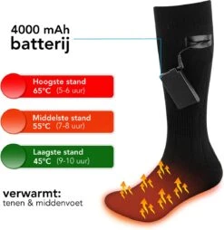 Membeli Verwarmde Sokken Elektrisch - Sokken Met Verwarming - Maat 39 T/m 44 - Thermosokken - Zwart -Bol Winkel 1165x1200