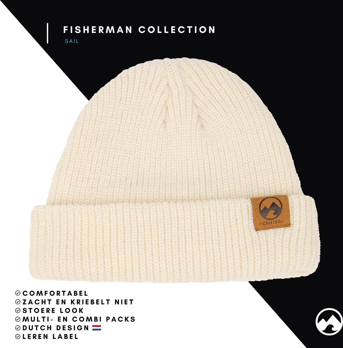 MowMow® Muts | Fisherman | Beanie | One Size Fits All | Unisex | Volwassenen 6 MowMow® Muts | Fisherman | Beanie | One Size Fits All | Unisex | Volwassenen - Afbeelding 4