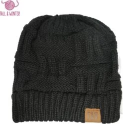 Fall & Winter - Ponytail Beanie - Muts Met Opening Voor Het Haar - Damesmuts - Paardenstaart Muts - Zwart -Bol Winkel 1189x1200 2