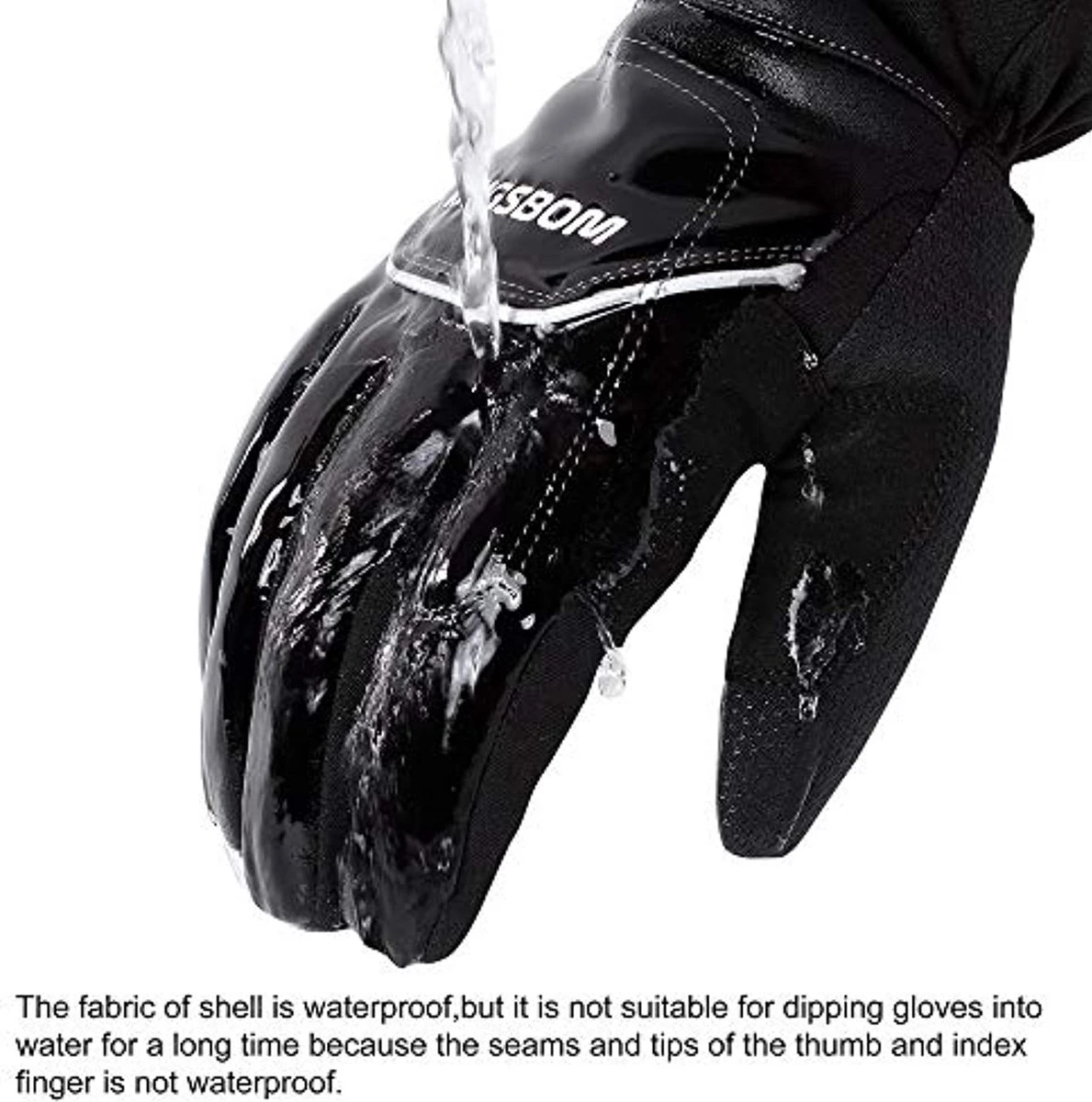 Merkloos Thermische Handschoenen -100°F (-73C) Waterdichte En Winddichte - 3M Thinsulate Winter Touchscreen Warme Handschoenen - Voor Fietsen, Paardrijden, Hardlopen, Buitensporten - Voor Dames En Heren - Zwart 5 Merkloos Thermische Handschoenen -100°F (-73C) Waterdichte En Winddichte - 3M Thinsulate Winter Touchscreen Warme Handschoenen - Voor Fietsen, Paardrijden, Hardlopen, Buitensporten - Voor Dames En Heren - Zwart - Afbeelding 3