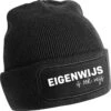Eigenwijs Is Ook Wijs Rustaagh Muts - Beanie - Muts Heren – Muts Dames – Mutsen – Mutsen Heren – Mutsen Dames – Muts Heren Winter – Muts Heren Zwart – Muts Heren Beanie – Muts Dames Winter – Winter Muts Voor Heren – Zwarte Muts -Bol Winkel 1193x1200 5