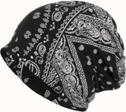 Beanie- Boasty Urban- Muts - Uniseks - Retro Style Beanie - Hippie - 100 Katoen - Beanie - Hippie - One Size - Hippie Accessoires-retro - Hoed-pasen