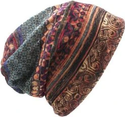 Beanie- Boasty ® Vintage - Muts, Uniseks - Dun Stof - Beanie Retro Navy Style Beanie - Hippie - Pasen