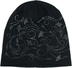 Chemo Muts Met Strass Steentjes Kleur Zwart Maat One Size -Bol Winkel 1200x1137 3