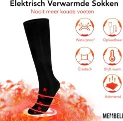 Membeli Verwarmde Sokken Elektrisch - Sokken Met Verwarming - Maat 39 T/m 44 - Thermosokken - Zwart -Bol Winkel 1200x1177