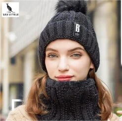 San Vitale® - Muts En Col-Sjaal - Beanie Muts - Gebreid - Warme Muts - Wintermuts - Gevoerd Wol - Zwart 20 San Vitale® - Muts En Col-Sjaal - Beanie Muts - Gebreid - Warme Muts - Wintermuts - Gevoerd Wol - Zwart -Bol Winkel 1200x1191