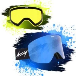 VAIN Azure Slopester Skibril Pack - Anti-condens - Blauwe + Extra Lens