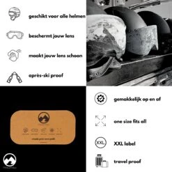 MowMow® Skibril | Beschermhoes | Skihelm | Ski | Snowboard | Bescherming | Cover | Hoes | Goggle | Bril | Wintersport -Bol Winkel 1200x1200 114