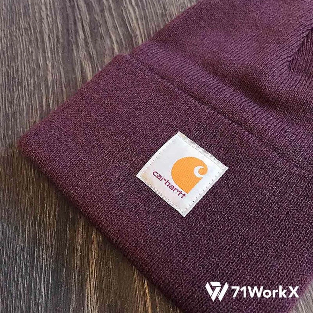 Carhartt Muts - A18 Watch Hat - Unisex - Blackberry *Limited Edition 5 Carhartt Muts - A18 Watch Hat - Unisex - Blackberry *Limited Edition - Afbeelding 3