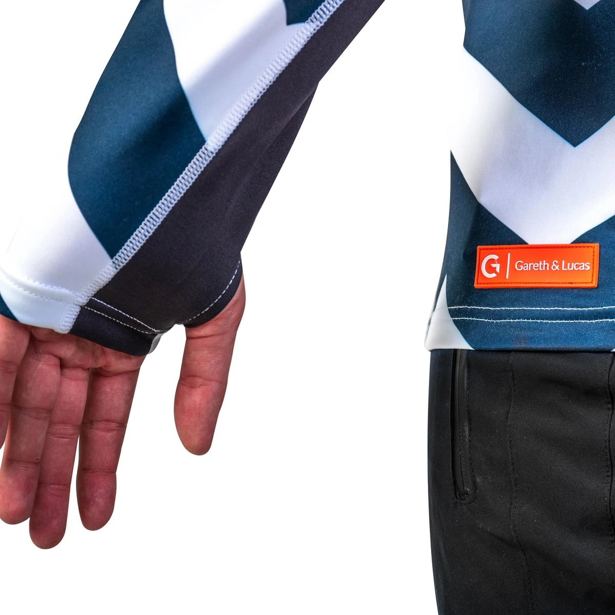 Gareth & Lucas Skipully The Seven - Heren XL - 100% Gerecycled Polyester - Midlayer Sportshirt - Wintersport 5 Gareth & Lucas Skipully The Seven - Heren XL - 100% Gerecycled Polyester - Midlayer Sportshirt - Wintersport - Afbeelding 3