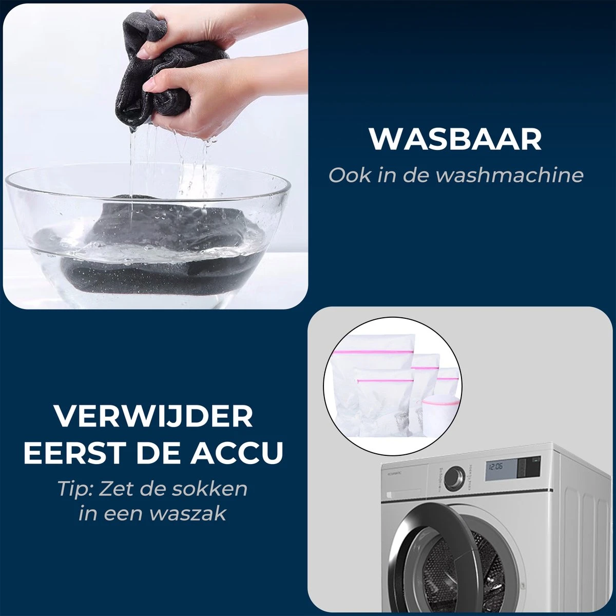 Basila® Elektrische Sokken - Zwart - Unisex Voor Vrouwen En Mannen - Free Size - 4000mAh Accu - USB Oplaadbaar - Verwarmde Sokken Met Accu 8 Basila® Elektrische Sokken - Zwart - Unisex Voor Vrouwen En Mannen - Free Size - 4000mAh Accu - USB Oplaadbaar - Verwarmde Sokken Met Accu - Afbeelding 6