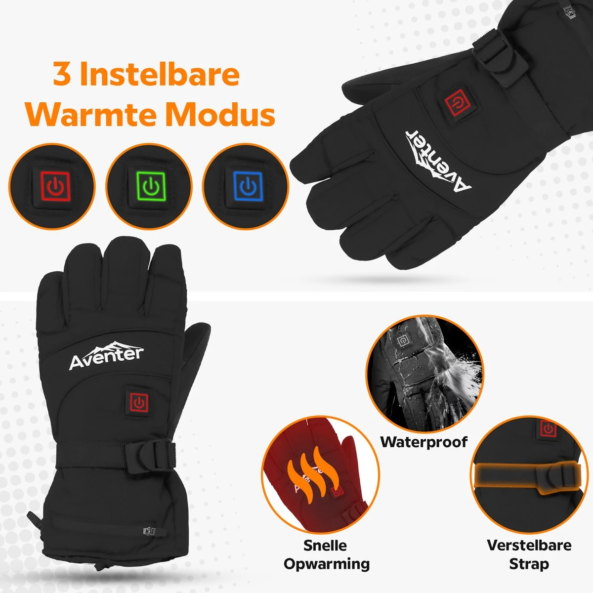 Handschoenen - Opwarmbare Handschoenen - Elektrische Handschoenen - Wintersport Handschoenen - Ski Handschoenen - Snowboard Handschoenen - Handschoen Dames - Handschoen Heren - Handschoen Maat 8 - Inclusief 2 Batterijen - Inclusief Oplader En Kabel 6 Handschoenen - Opwarmbare Handschoenen - Elektrische Handschoenen - Wintersport Handschoenen - Ski Handschoenen - Snowboard Handschoenen - Handschoen Dames - Handschoen Heren - Handschoen Maat 8 - Inclusief 2 Batterijen - Inclusief Oplader En Kabel - Afbeelding 4