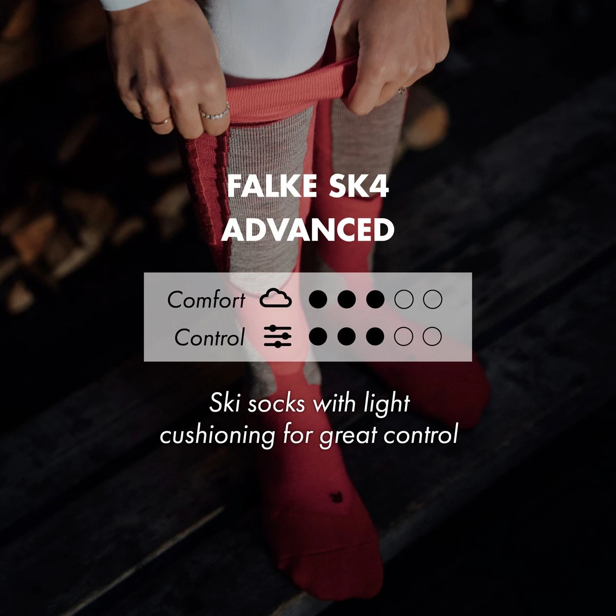 FALKE SK4 Skiën Anti Blaren, Anti Zweet Merino Wol Dames Wintersportsokken Zwart - Maat 35-36 6 FALKE SK4 Skiën Anti Blaren, Anti Zweet Merino Wol Dames Wintersportsokken Zwart - Maat 35-36 - Afbeelding 4