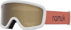 Giro Chico 2.0 Youth Snow Goggle - Namuk Coral/True Navy Strap With Amber Rose Lens