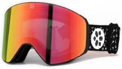 FLAKER Fire Zwart - Magnetische Skibril + Beschermcase - Cat. 3