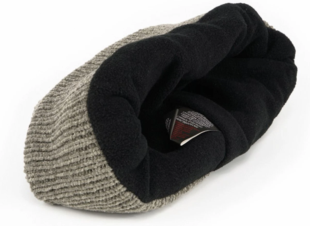 Unisex Thermo Muts - Zwart - One Size - Beanie - Fleece Voering - Wind/Waterproof - Muts Heren - Muts Dames 4 Unisex Thermo Muts - Zwart - One Size - Beanie - Fleece Voering - Wind/Waterproof - Muts Heren - Muts Dames - Afbeelding 2