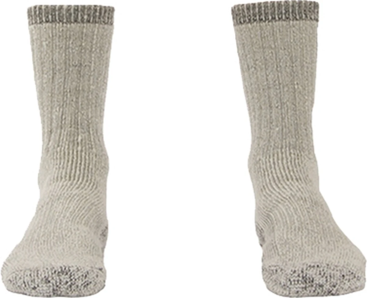 2-Pack Dikke Wollen Thermosokken Met Badstof Voering S5 - Unisex - Grijs - Maat 43-45 6 2-Pack Dikke Wollen Thermosokken Met Badstof Voering S5 - Unisex - Grijs - Maat 43-45 - Afbeelding 4