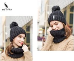 San Vitale® - Muts En Col-Sjaal - Beanie Muts - Gebreid - Warme Muts - Wintermuts - Gevoerd Wol - Zwart 23 San Vitale® - Muts En Col-Sjaal - Beanie Muts - Gebreid - Warme Muts - Wintermuts - Gevoerd Wol - Zwart -Bol Winkel 1200x979