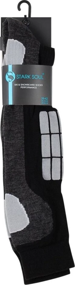 Stark Soul® - Wintersportkniekousen - Heren Wintersport Kniekousen Met Demping Zones - Winter - Sport - Ski's - Snowboarden - Kniekous - Beschermers - 2 Paar - Maat: 43/46 -Bol Winkel 317x1200