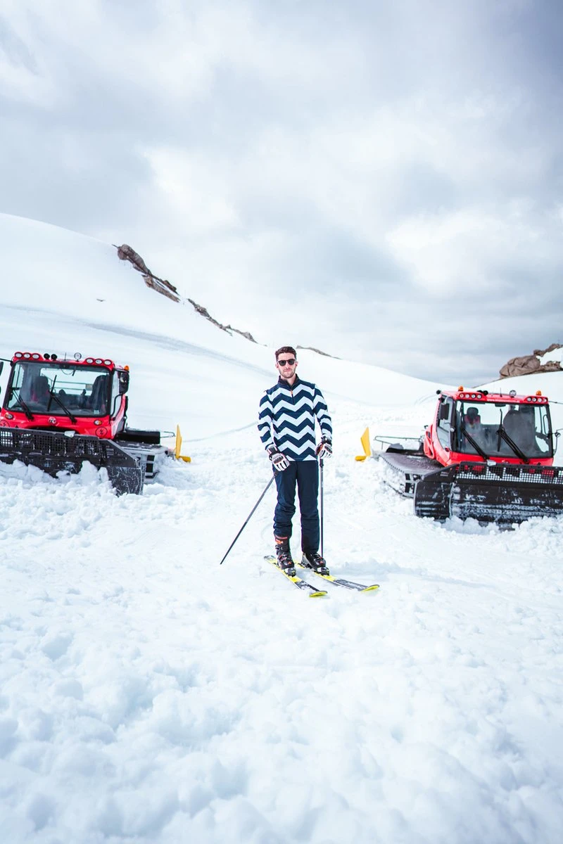 Gareth & Lucas Skipully The Seven - Heren XL - 100% Gerecycled Polyester - Midlayer Sportshirt - Wintersport 11 Gareth & Lucas Skipully The Seven - Heren XL - 100% Gerecycled Polyester - Midlayer Sportshirt - Wintersport - Afbeelding 9