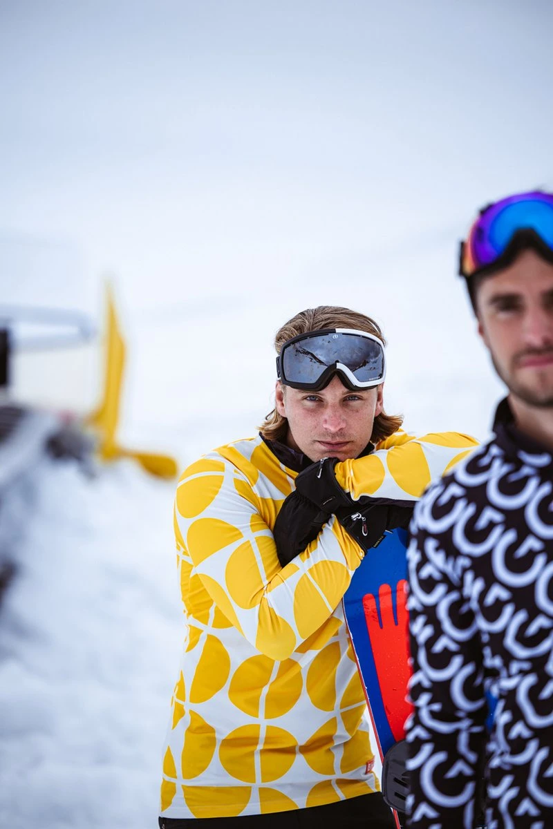 Gareth & Lucas Skipully The Six - Heren M - 100% Gerecycled Polyester - Midlayer Sportshirt - Wintersport 10 Gareth & Lucas Skipully The Six - Heren M - 100% Gerecycled Polyester - Midlayer Sportshirt - Wintersport - Afbeelding 8