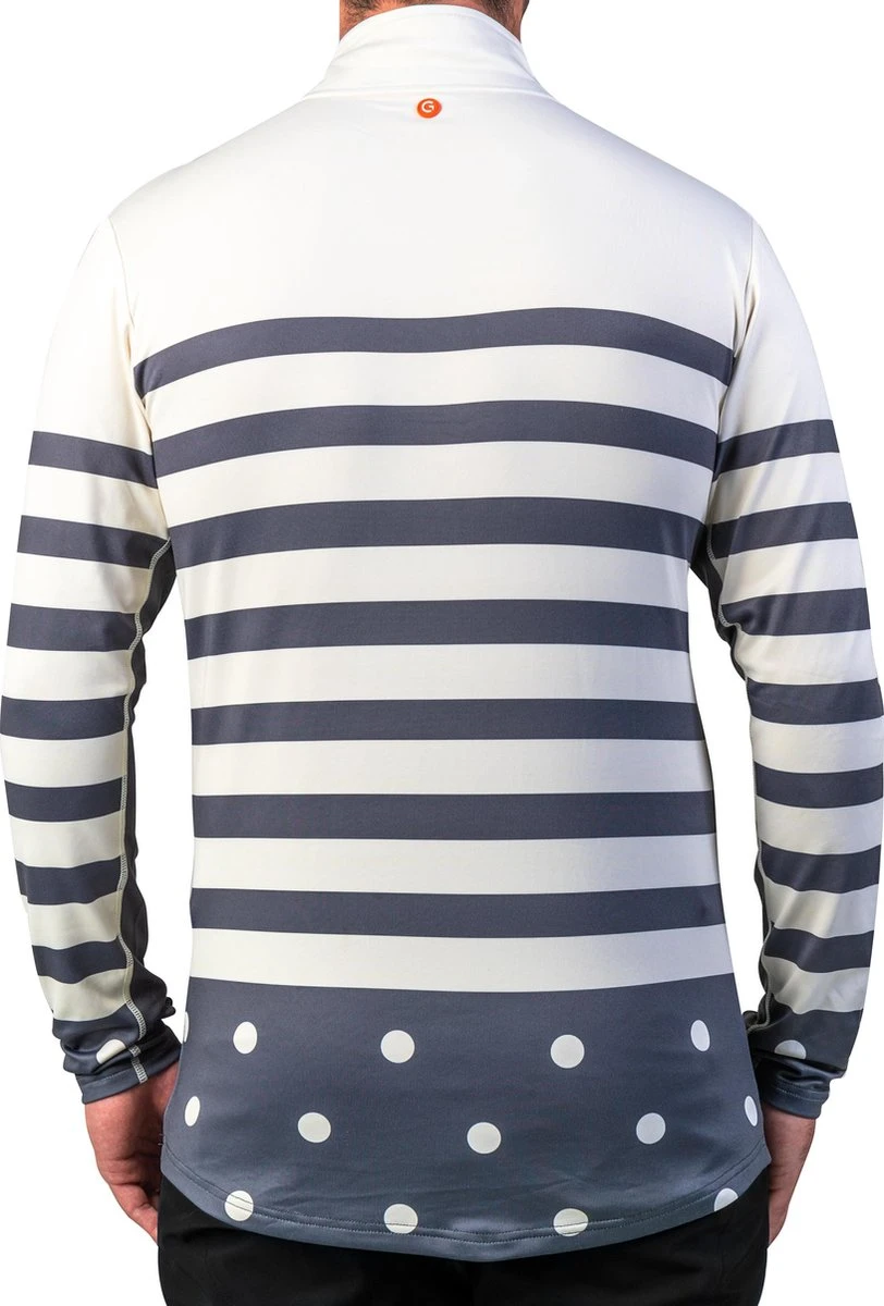 Gareth & Lucas Skipully The Eight - Heren XL - 100% Gerecycled Polyester - Midlayer Sportshirt - Wintersport 4 Gareth & Lucas Skipully The Eight - Heren XL - 100% Gerecycled Polyester - Midlayer Sportshirt - Wintersport - Afbeelding 2