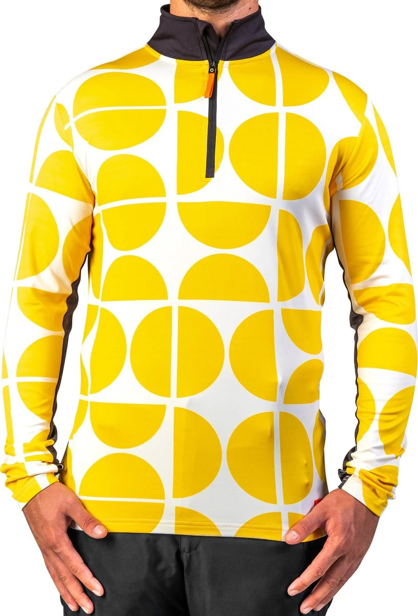 Gareth & Lucas Skipully The Six - Heren M - 100% Gerecycled Polyester - Midlayer Sportshirt - Wintersport 7 Gareth & Lucas Skipully The Six - Heren M - 100% Gerecycled Polyester - Midlayer Sportshirt - Wintersport - Afbeelding 5