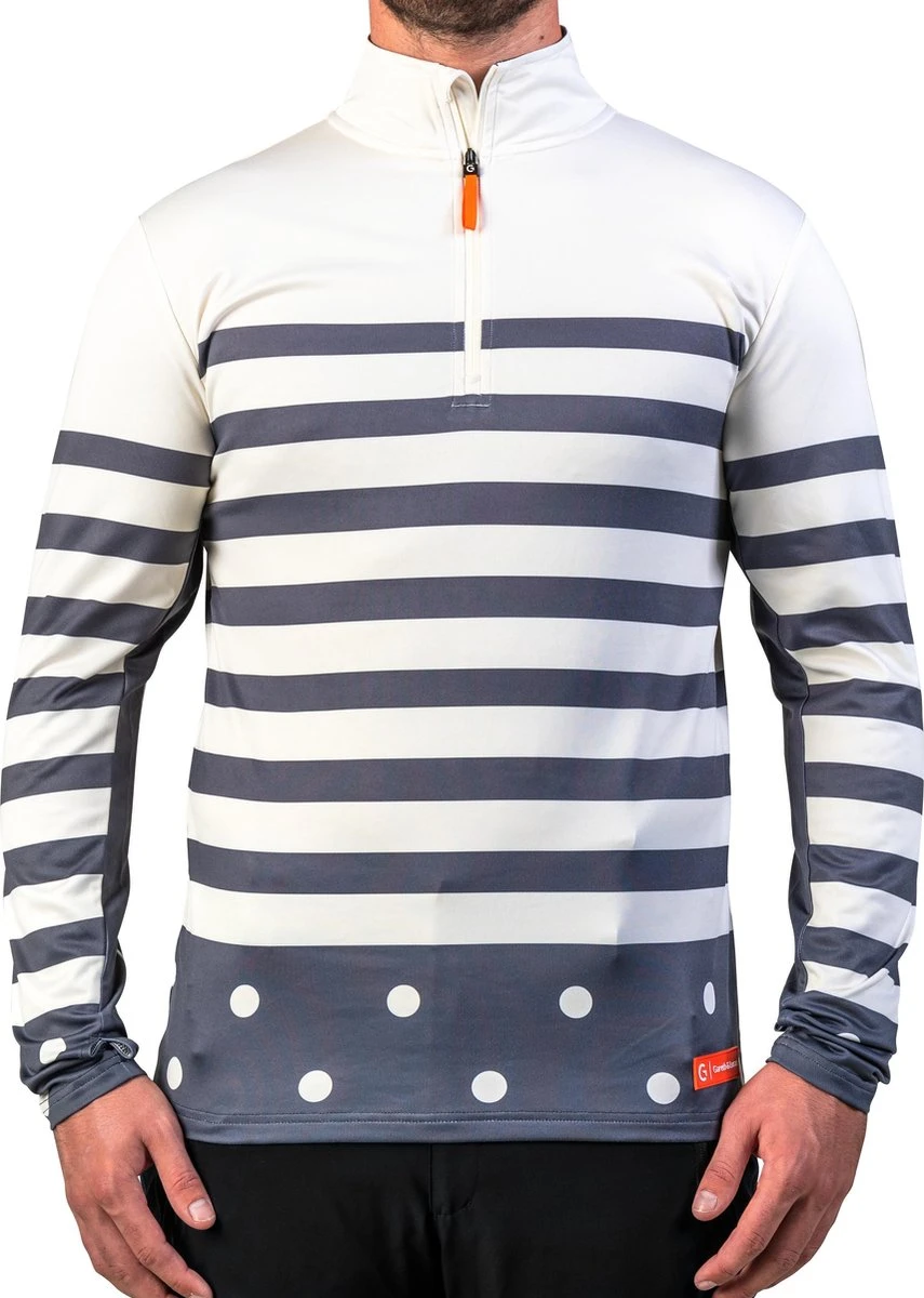 Gareth & Lucas Skipully The Eight - Heren XL - 100% Gerecycled Polyester - Midlayer Sportshirt - Wintersport 9 Gareth & Lucas Skipully The Eight - Heren XL - 100% Gerecycled Polyester - Midlayer Sportshirt - Wintersport - Afbeelding 7