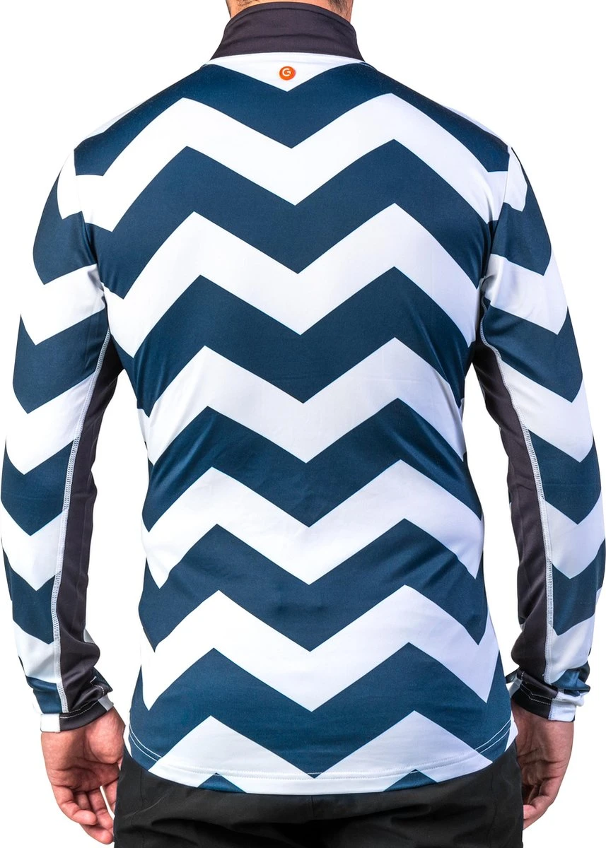 Gareth & Lucas Skipully The Seven - Heren XL - 100% Gerecycled Polyester - Midlayer Sportshirt - Wintersport 4 Gareth & Lucas Skipully The Seven - Heren XL - 100% Gerecycled Polyester - Midlayer Sportshirt - Wintersport - Afbeelding 2