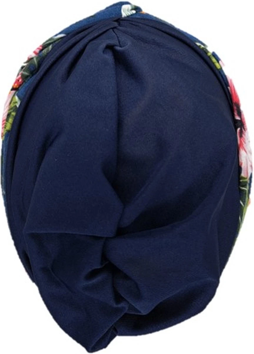 Johnson Headwear - Chemo Muts Dames - Blauw/ Bloemen - Chemo Muts - Chemo Cap - Muts - Cap - Hoofddeksel 5 Johnson Headwear - Chemo Muts Dames - Blauw/ Bloemen - Chemo Muts - Chemo Cap - Muts - Cap - Hoofddeksel - Afbeelding 3