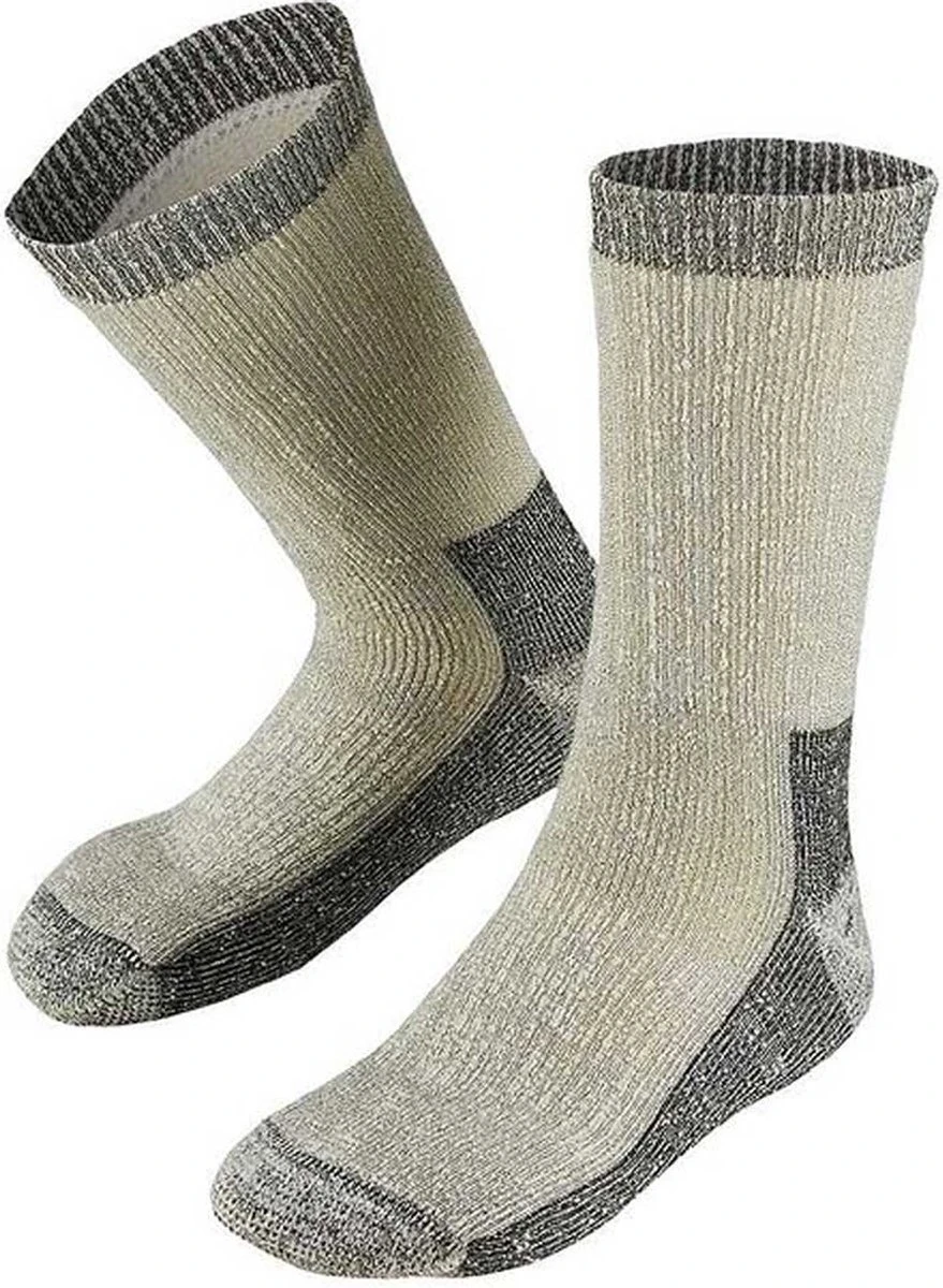 2-Pack Dikke Wollen Thermosokken Met Badstof Voering S5 - Unisex - Grijs - Maat 43-45 8 2-Pack Dikke Wollen Thermosokken Met Badstof Voering S5 - Unisex - Grijs - Maat 43-45 - Afbeelding 6