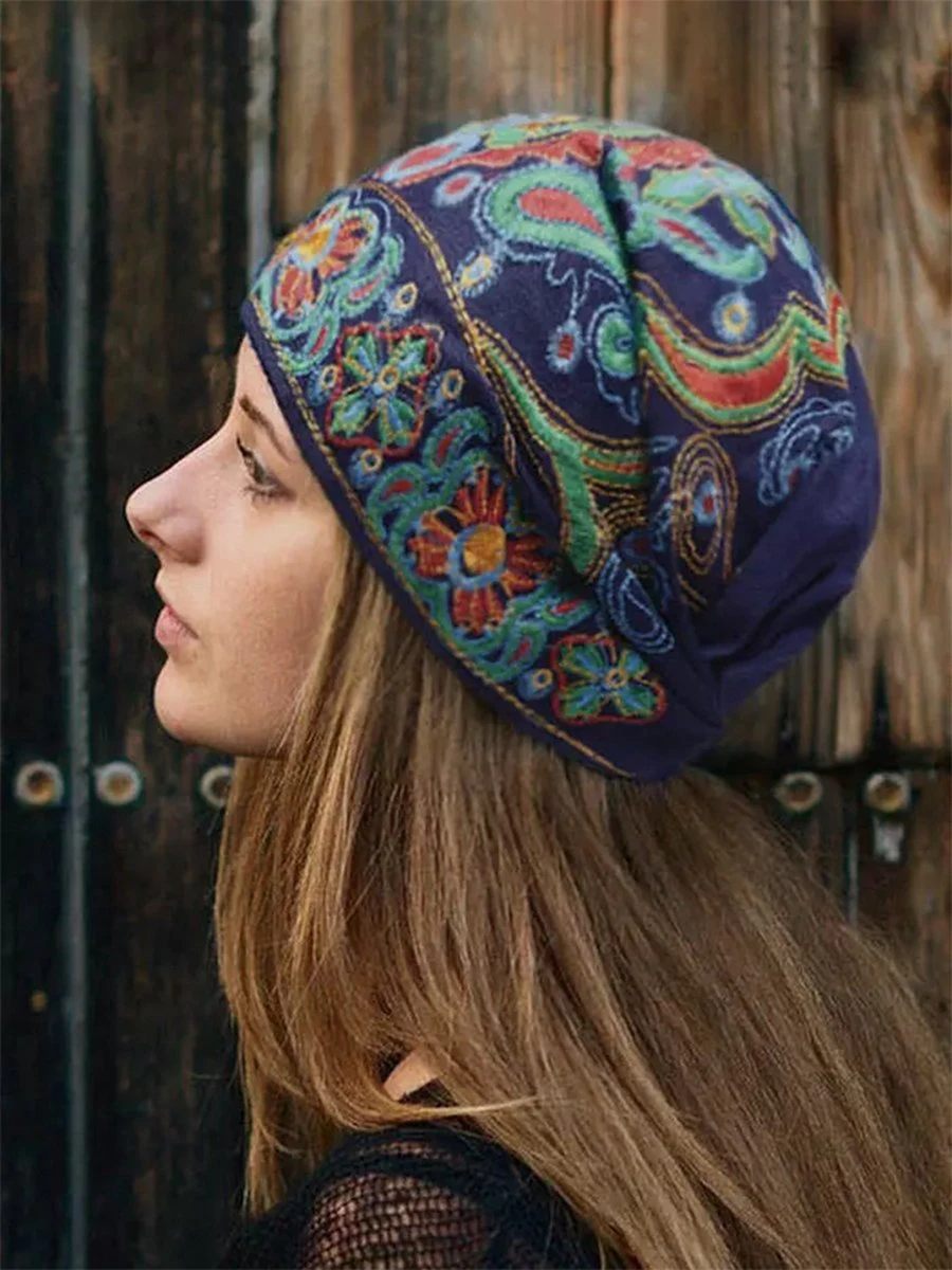 Beanie- Boasty ® Latina - Muts - Uniseks - Dun Stof - Beanie - Hippie - One Size - Hippie Accessoires-retro - Hoed-pasen 4 Beanie- Boasty ® Latina - Muts - Uniseks - Dun Stof - Beanie - Hippie - One Size - Hippie Accessoires-retro - Hoed-pasen - Afbeelding 2