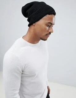 Merkloos Beanie - One Size - Zwart -Bol Winkel 936x1200